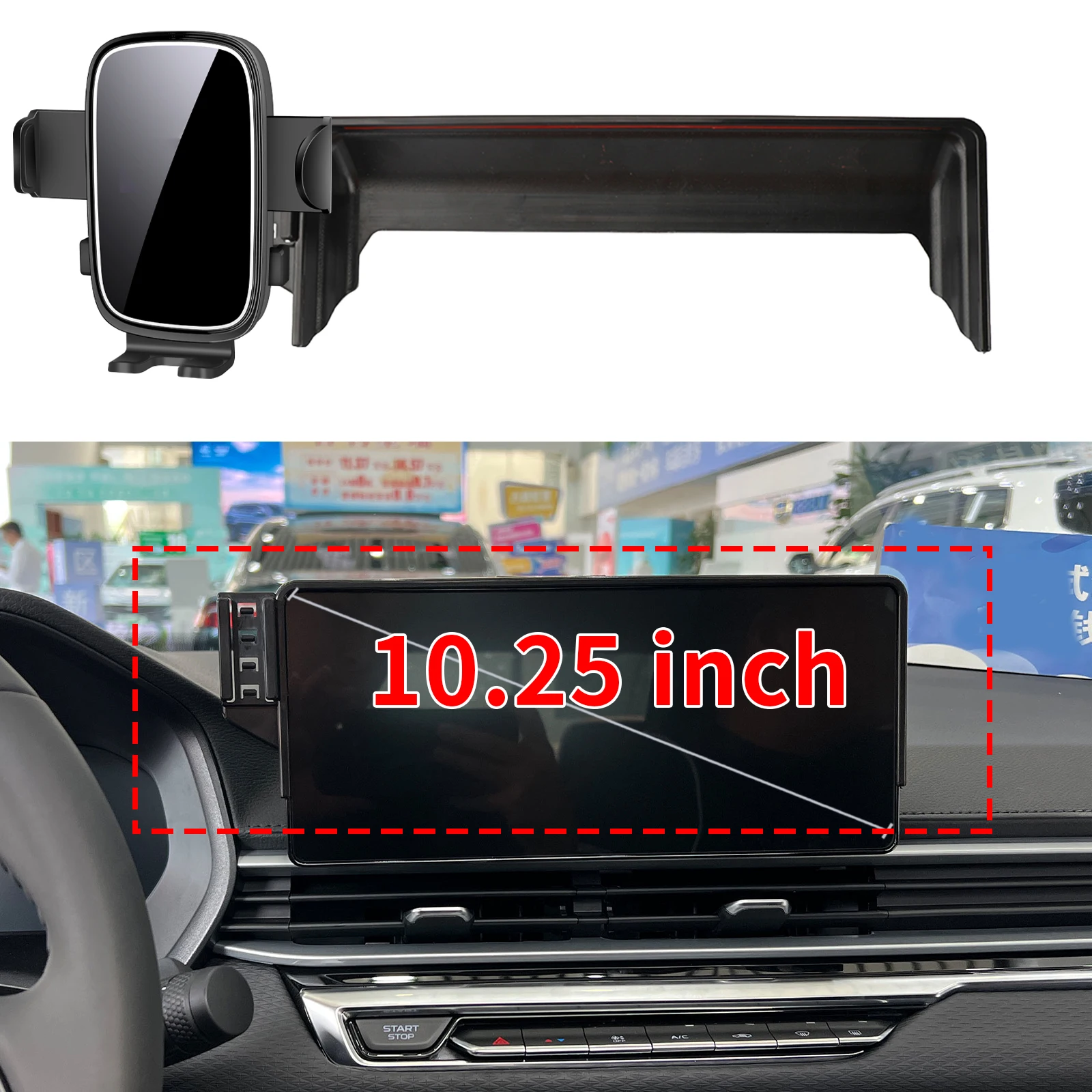 

fit for Geely Emgrand 10.25-Inch Custom Fit Phone Holder Mount Dashboard Screen Base No Drill Car​​ accessoires