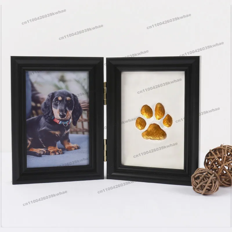 FOR Pet Paw Print Photo Frame Commemorative Print Mud DIY Customized Gift Can Be Stored for A Long Time