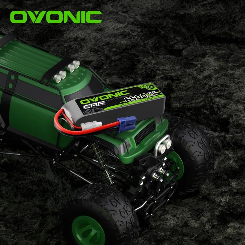 OVONIC 3S يبو بطارية 11.1 فولت 6500 مللي أمبير 120C مع EC5 التوصيل ل RC سيارة مركبة يتم التحكم بها عن بُعد طائرة هليكوبتر قارب سيارة سباق RC هواية (2 حزمة