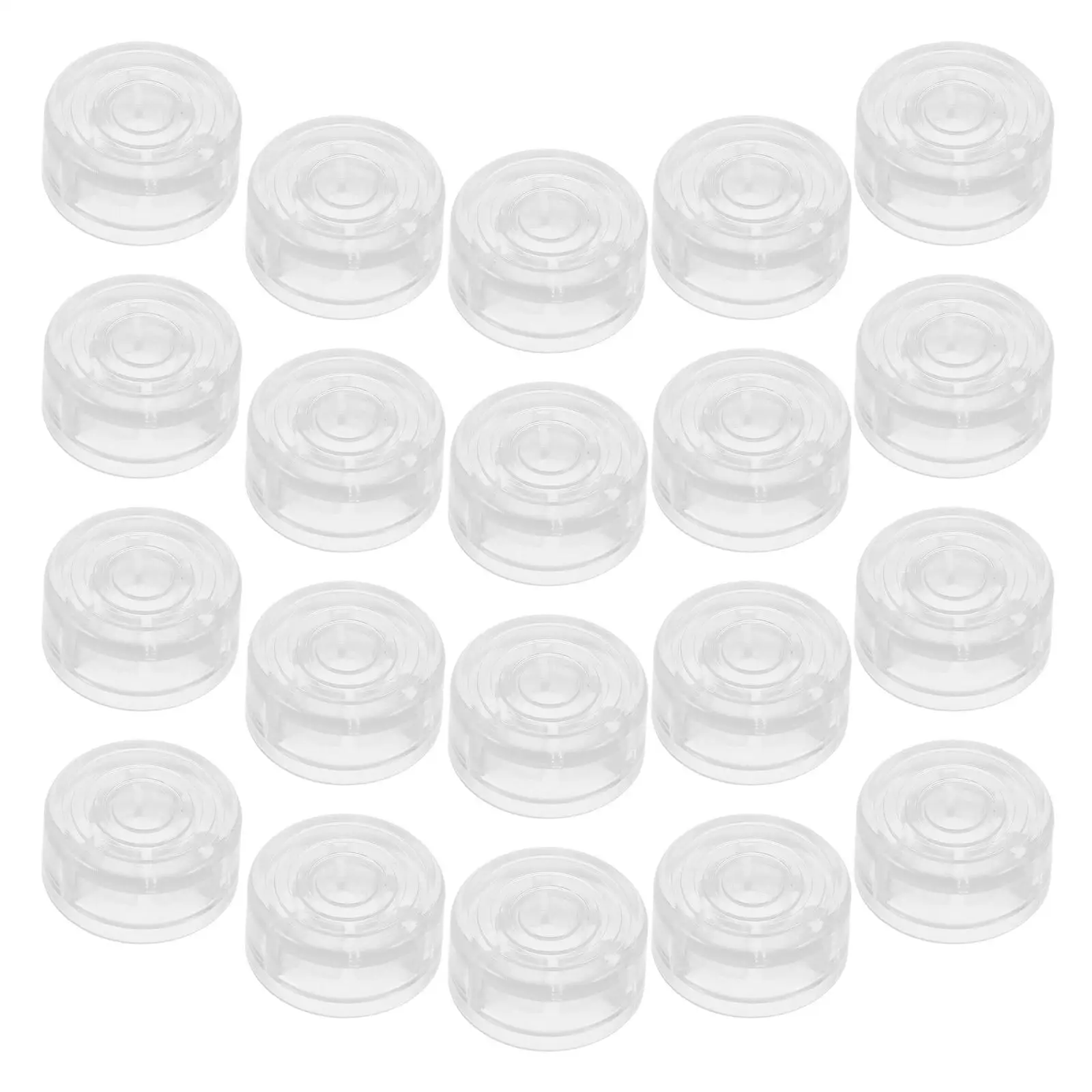 20 шт., прозрачная крышка для педали, прочный пластиковый ножной переключатель, кнопка гитарной педали эффектов, сменный аксессуар, совместимый для