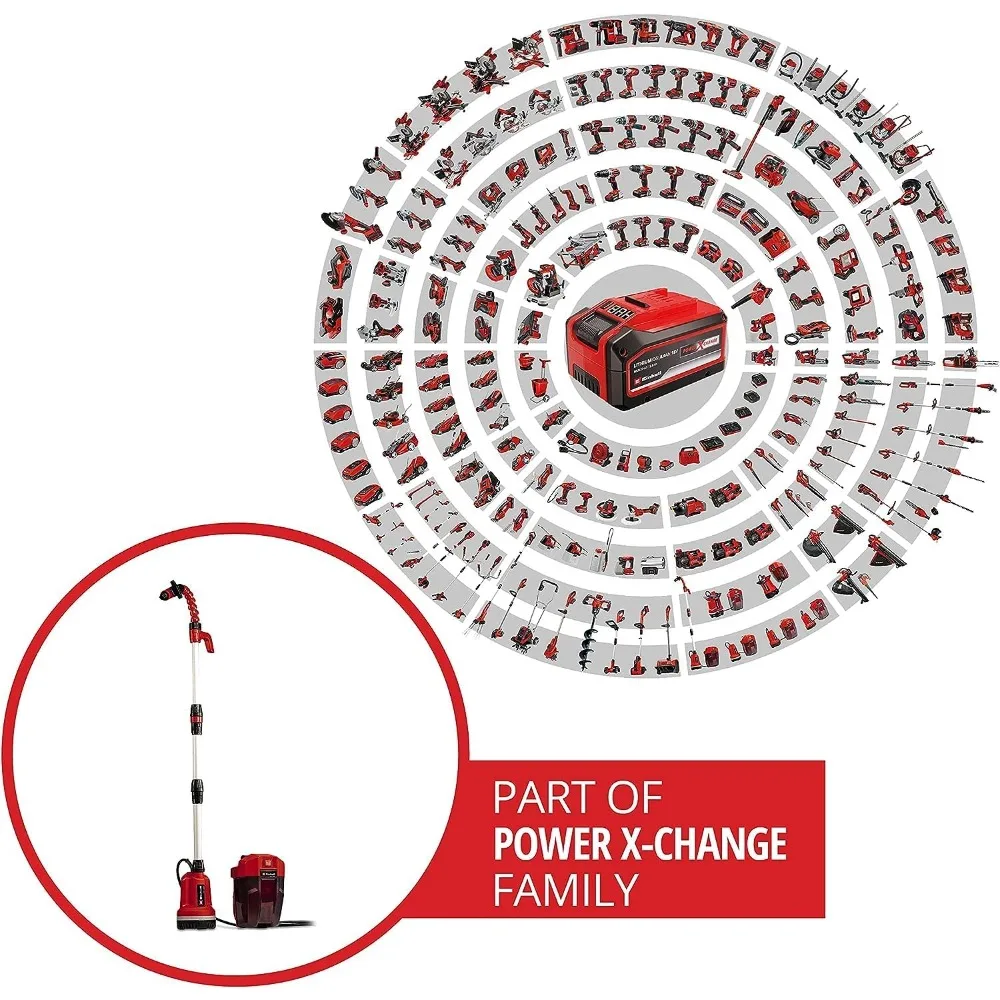 Einhell Akku-Tauchdruck/Regenfasspumpe GE-PP 18 RB Li-Solo Power X-Change