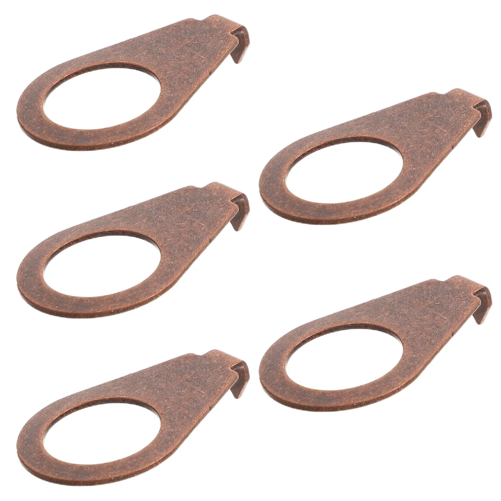 5Pcs Metal Guitar Knob Position Pointer Washer 9.7mm Hole Bronze Potentiometer Indicator for Electric Bass Tone Volume
