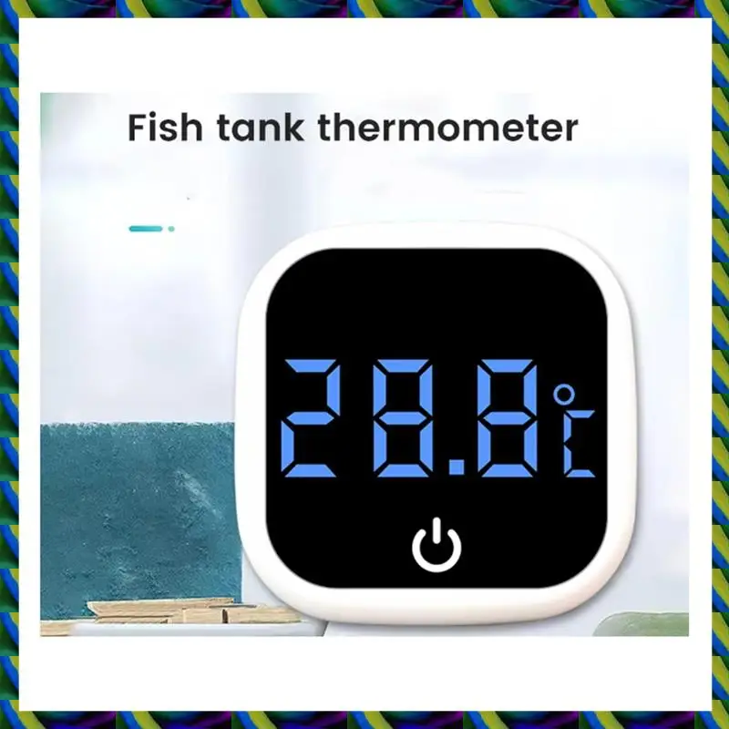 Ежедневно 0-60 ℃   Аквариумный самоклеящийся термометр, ЖК-цифровой аквариум, мини-термометры, экранный монитор, температура террариума