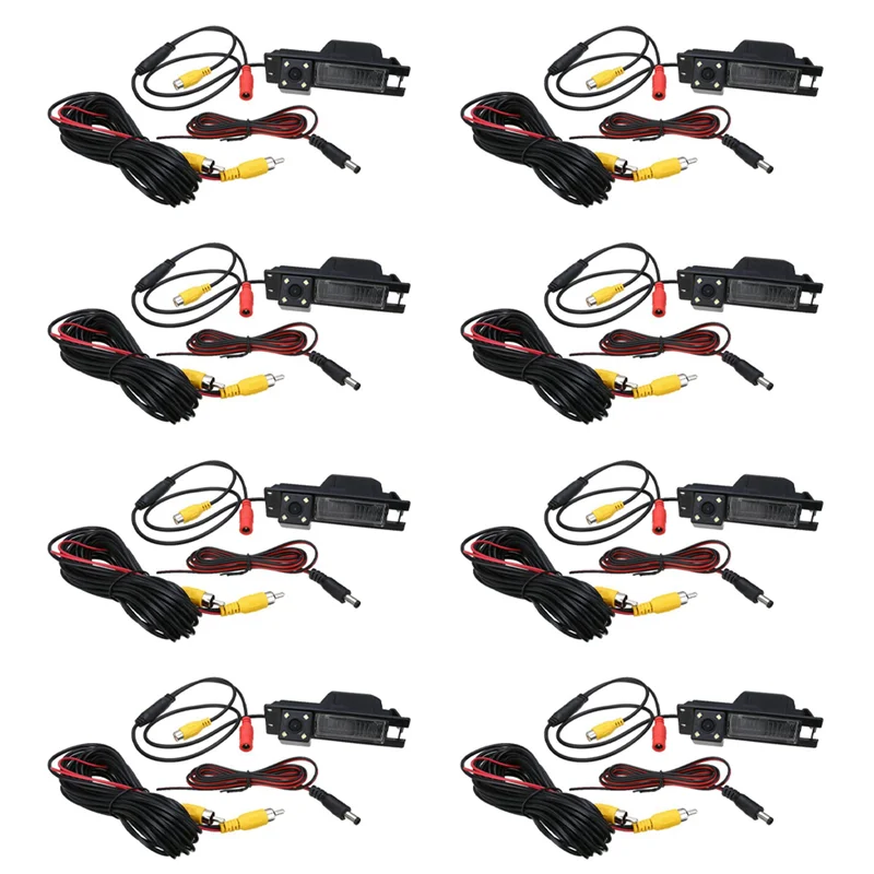 

8X Автомобильная HD 4LED камера заднего вида, камера заднего вида для Opel Astra H J Corsa Meriva Zafira Insignia FIAT Buick Regal