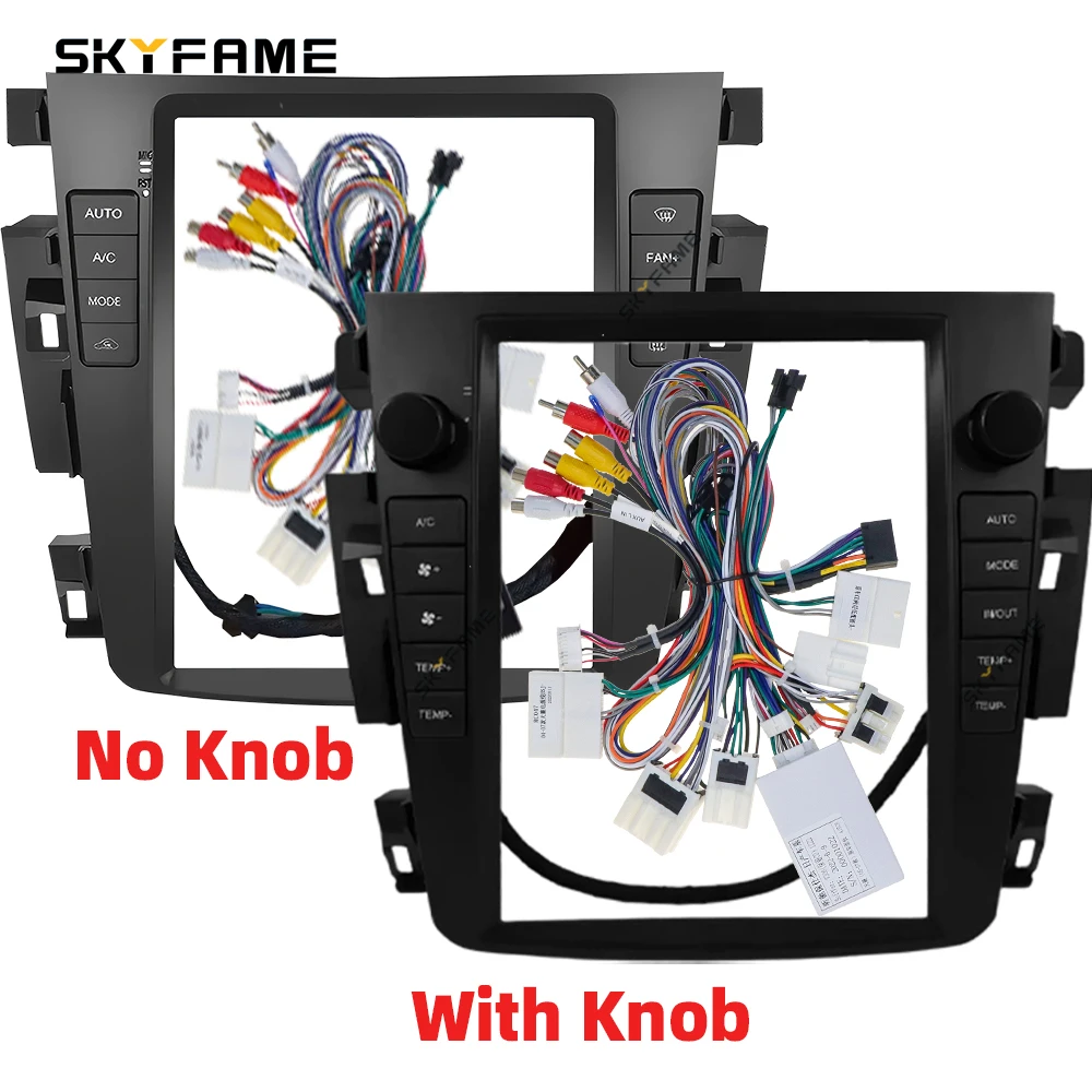 9.7 Inch Car Frame Fascia Adapter Canbus Box Tesla Android Radio Dash Fitting Panel Kit For Samsung SM7 Nissan Teana J31 Cefiro