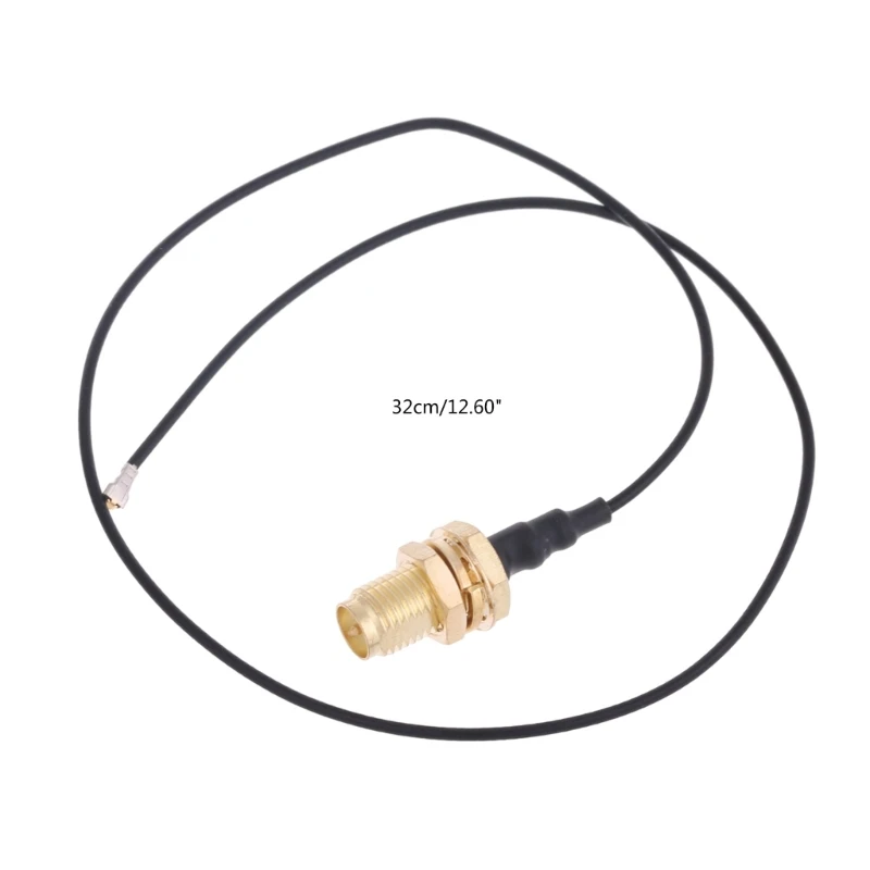 32 cm/12,6 pollici IPEX4 MHF4 a RPSMA 0,81 mm RFPigtail Cavo Antenna per scheda WiFi M.2 AX210 AX200 9260NGW 8260NGW 8265NGW