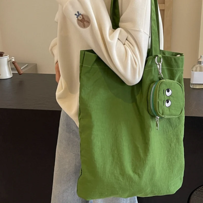 High Color Value Fshion Trend Embroidery Color Cloth Bag Cute Foldable Storage Bag Daily Casual  All-Match Shoulder Bag - view 2