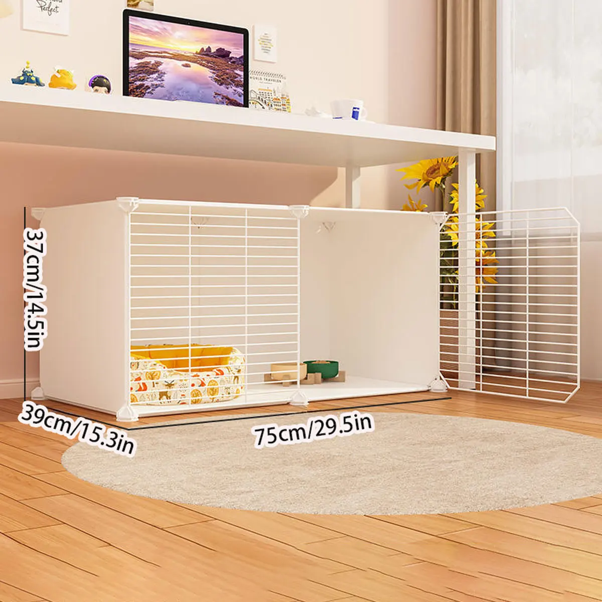 Rabbit Cage Indoor Special Cage Anti-Peeing New Rabbit Cage Household Rabbit Nest Guinea Pig Cage Guinea Pig Cage