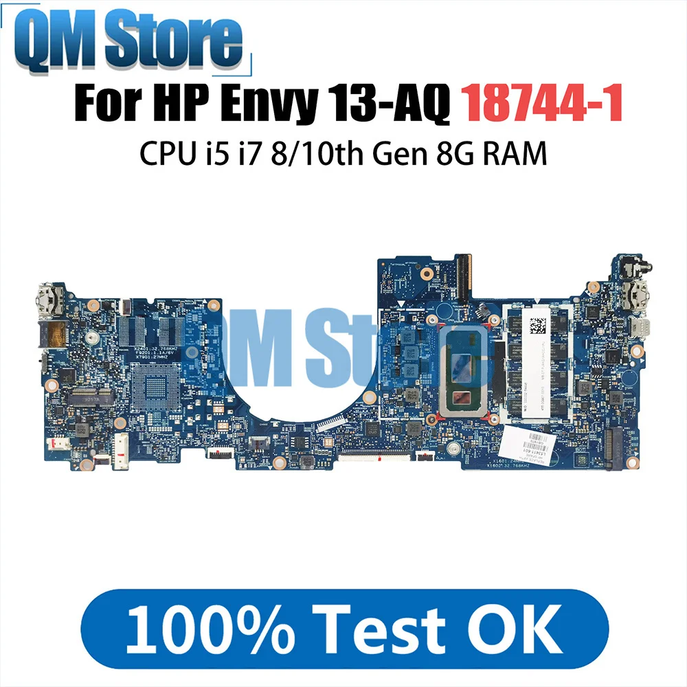 

Laptop Motherboard For HP 13-AQ L53413-601 L53411-601 18744-1 Notebook Mainboard i5 i7 i8 10th Gen 8G RAM Full Tested