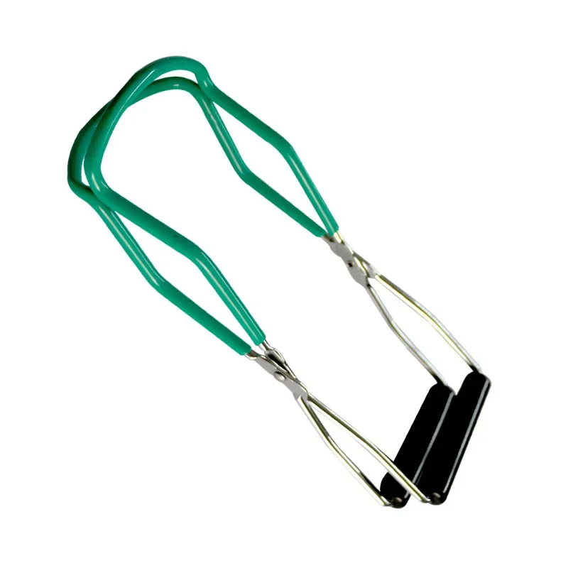 스테인리스 스틸 캔닝 자 리프터 주방 도구 그립 핸들 포함 안티클립 캔 집게 열 저항 유리 자 리프터