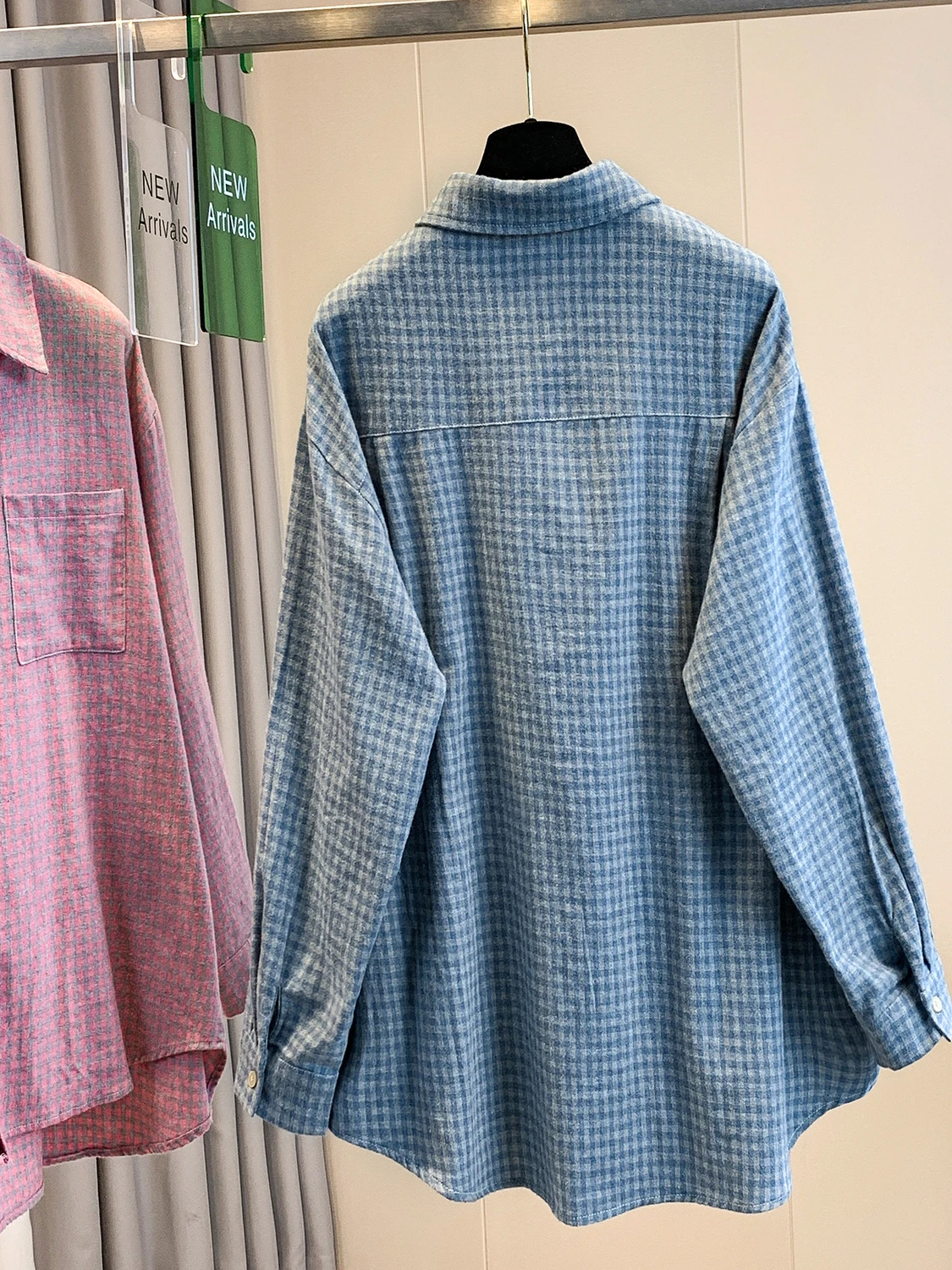 

New Arrival Women's Casual Loose Cotton Flannel Plaid irt Korean Sle Autumn Faion Ladies' Premium Quali Garment