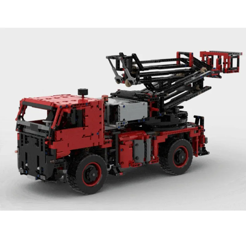 MOC-240744 New Mobile Articulated Boom Lift Building Block Model 3022 Parts Creative Boys' Children's Birthday Toy Gift