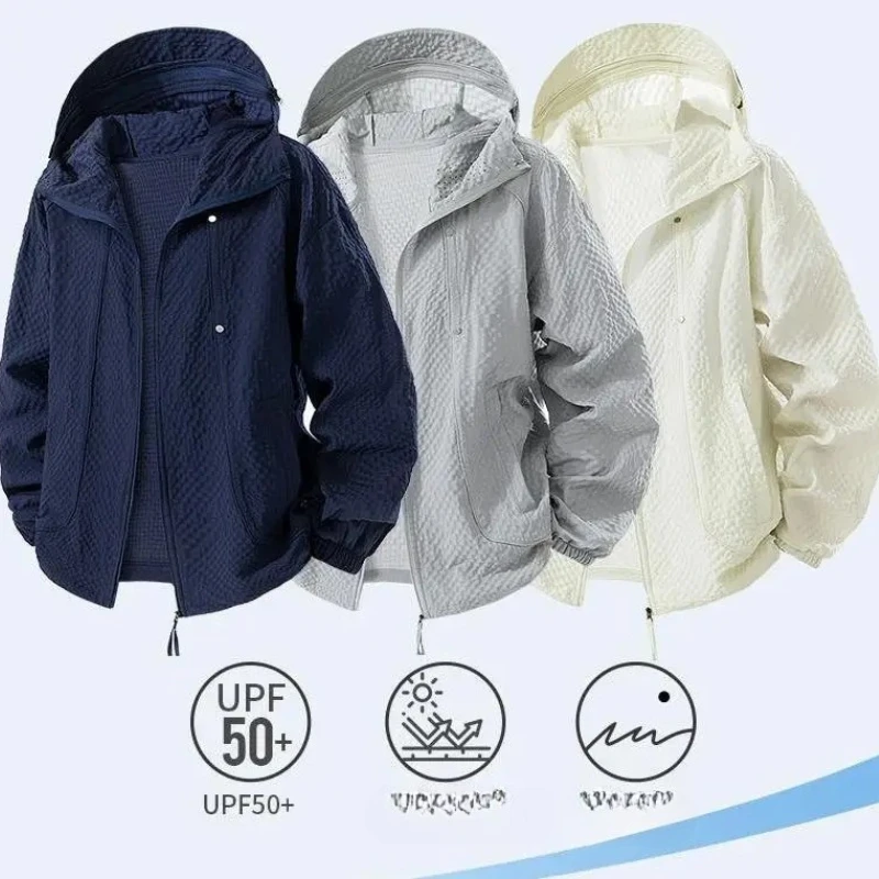 

Мужская солнцезащитная куртка UPF50+ из пузырчатой ткани, летняя, быстросохнущая, ветрозащитная, для кемпинга, рыбалки, активного отдыха, защита от УФ-излучения, размеры до 8XL