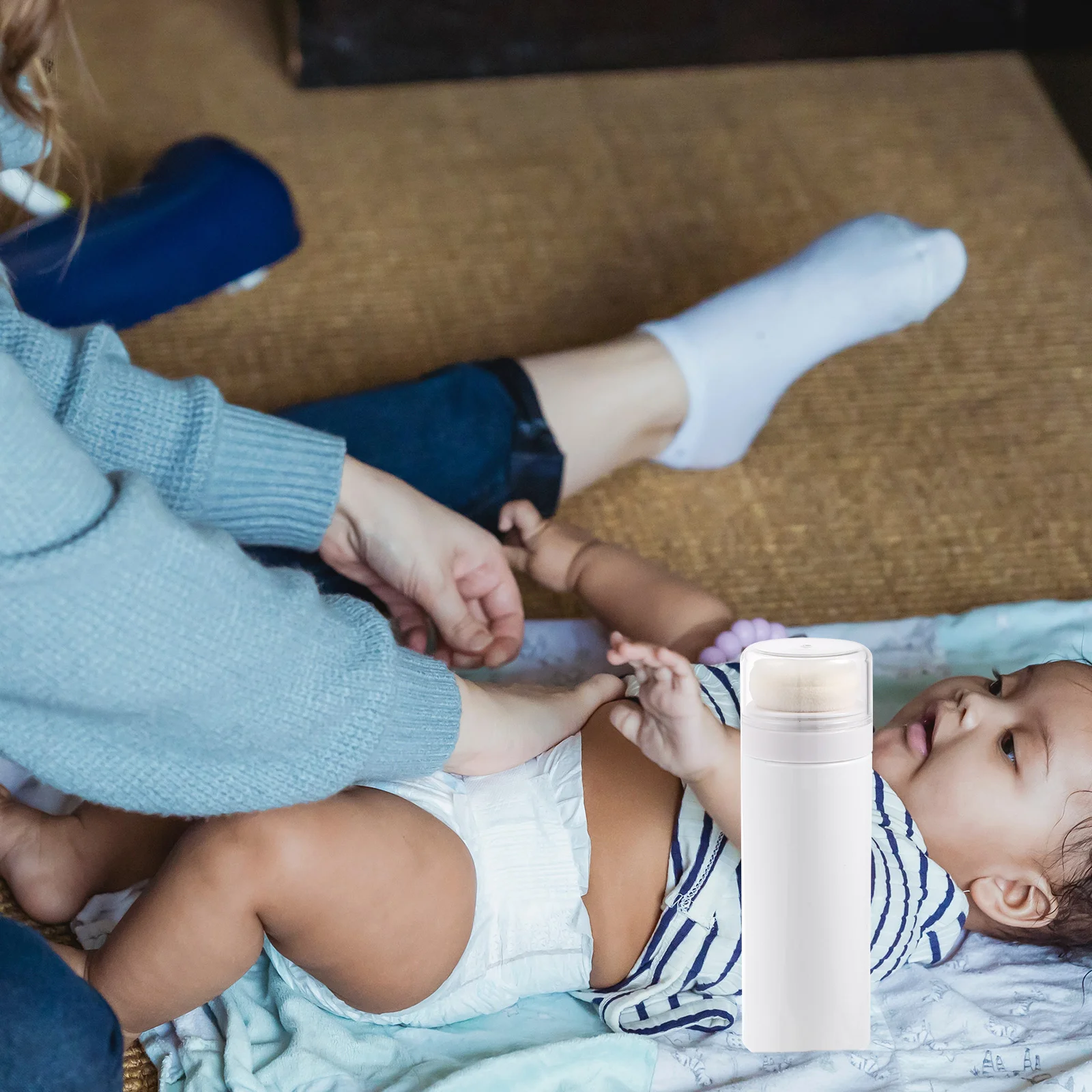 Botella de polvo compacta, soporte suelto, talco, productos para el cuidado de la piel, contenedor o almacenamiento vacío, viaje