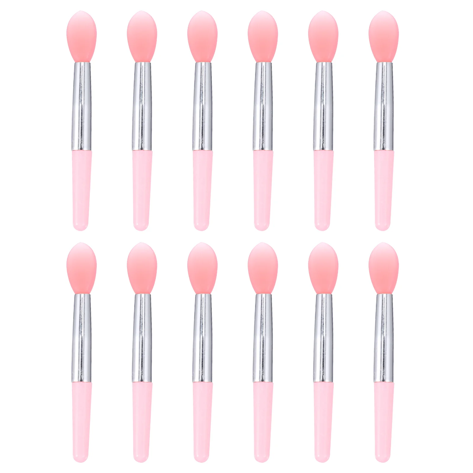 

12 Pcs Eyelash Tool Silicone Lip Brush Makeup Sponges Lipstick Applicator Travel Mask