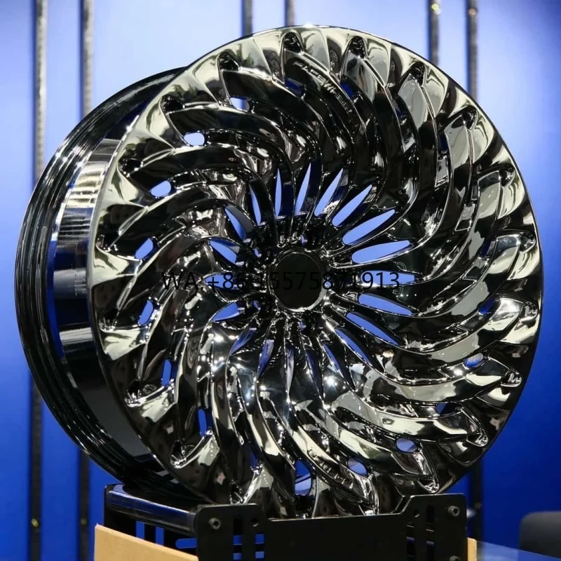 

1 Piece Forged Polished Chrome Aluminum Alloy Wheels 17 22 Inch 5x112 5x114 3 5x120 for