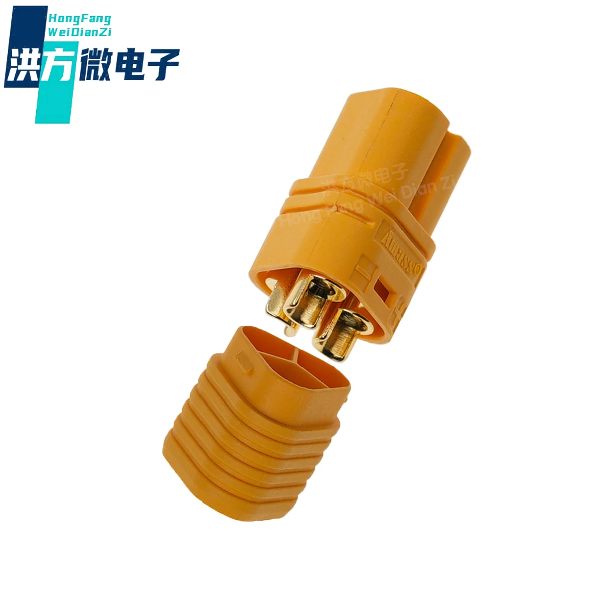 5PCS original,MT60，Aeromodelling plug，Wire bonding type,Three core motor controller,30A yellow female head,UL94V0，PA，500V。MT60-F