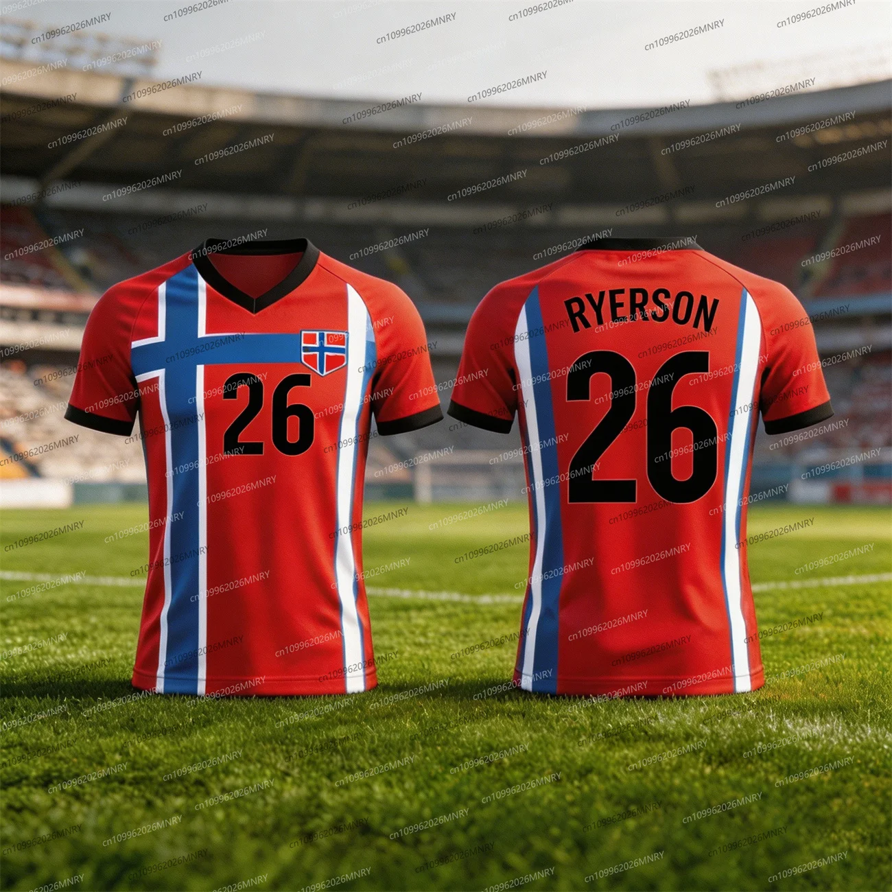 2026 Norway Flag Emblem Jersey Summer Woman Jersey Training Uniforms Jersey Breathable Quick Drying Fan Jersey Women Jersey