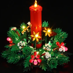 (Only LED Light No Bricks) 40743 Christmas Table Decoration Flower Ideas (Not Include Building Blocks Bricks Kits Sets Model)