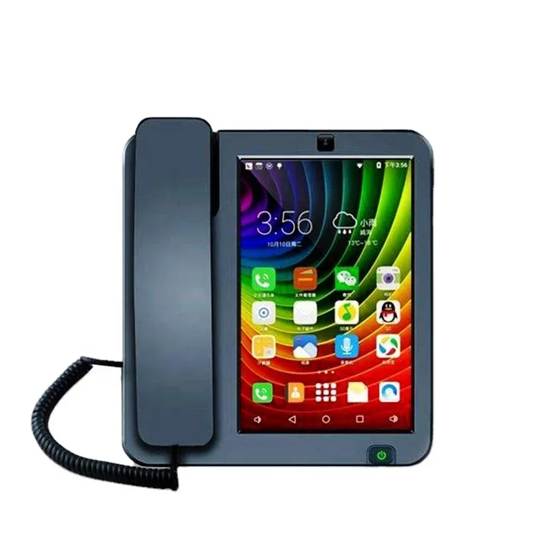 Powerful Wireless Desk Phone Support Android 8.0 With camera Telemarketing Terminal