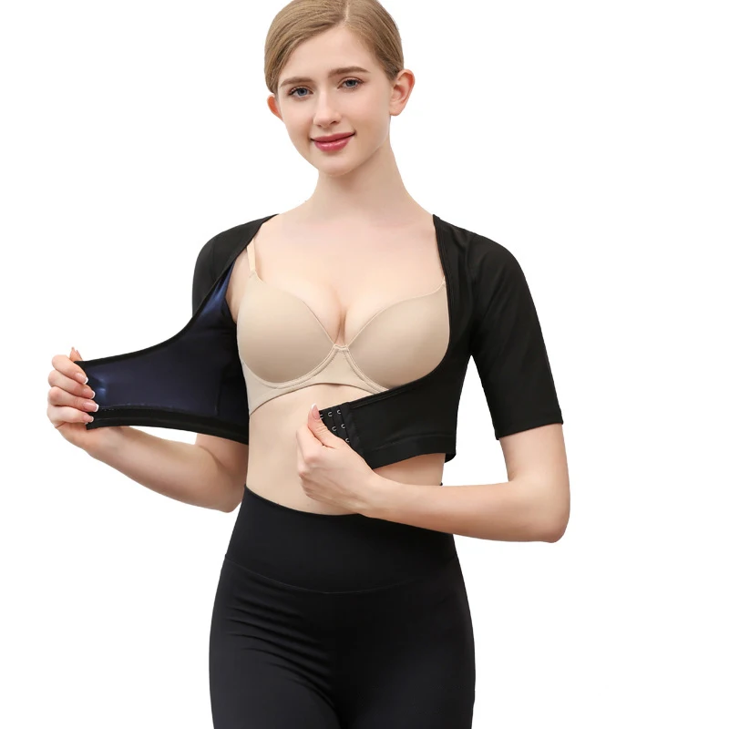 Tank top short sleeved Upper Arm Shaper Post Surgical Slimmer Compression Sleeves Posture Corrector Tops Shapewear for Women