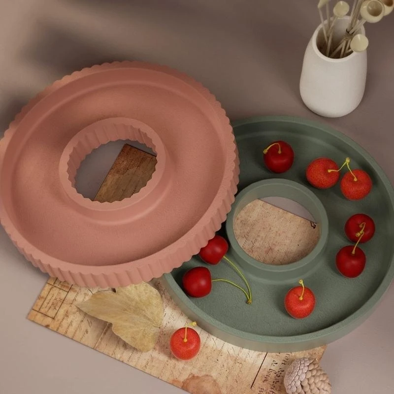  Heat Resistant Epoxy Mold Silicone Tray Molds Hollow Round Shaped DIY Craft Mold