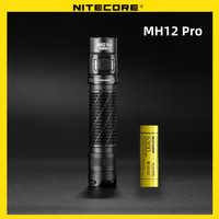 NITECORE MH12 Pro Camping Flashlight 3300Lumens Hunting Torch Hand Light Tactical flashlight Patrol lantern Emergency flashlight