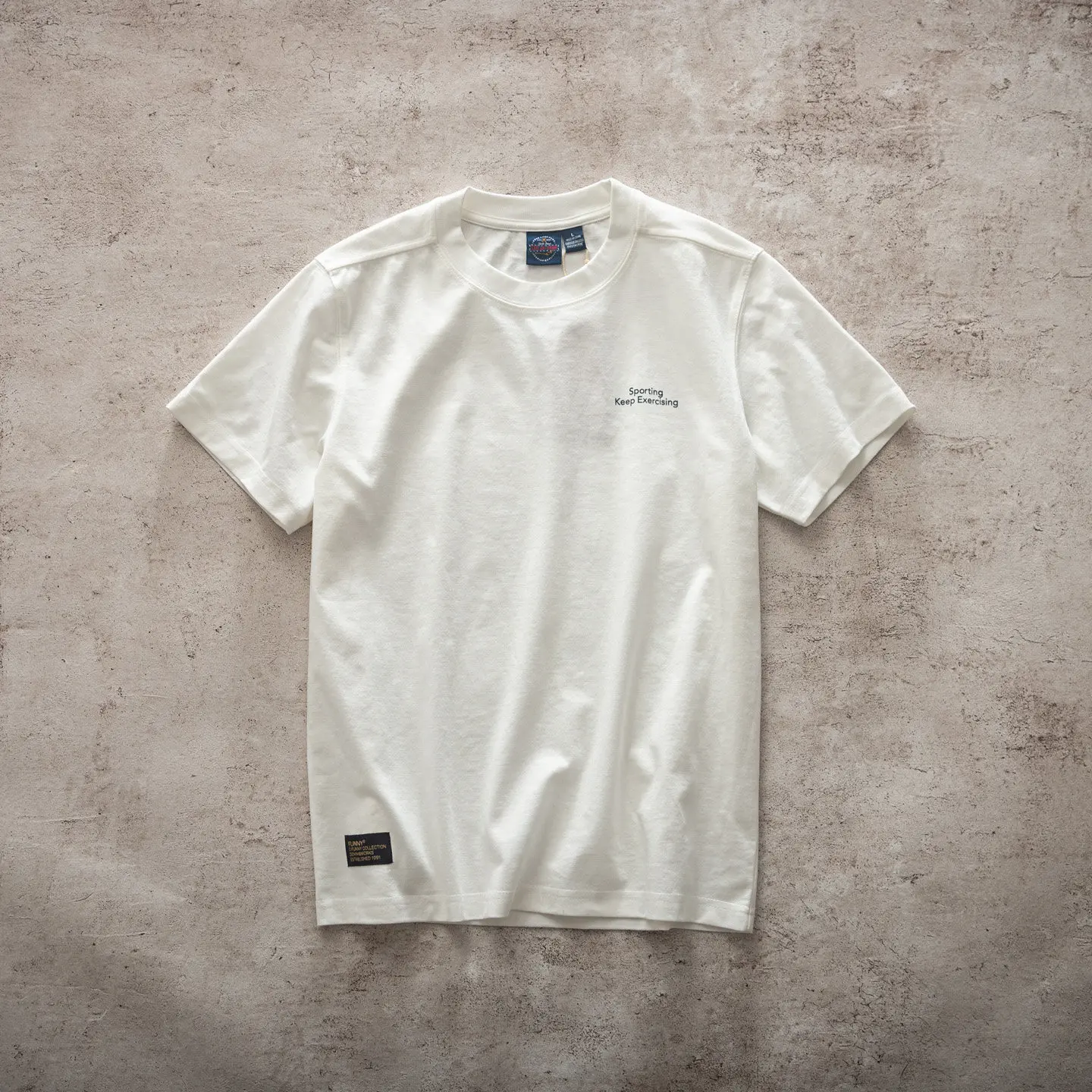 Men's Cool-Touch Double-Faced Fabric T-Shirt  American Vintage Crew Neck Short Sleeve Comfortable Base Layer Tees for Summer