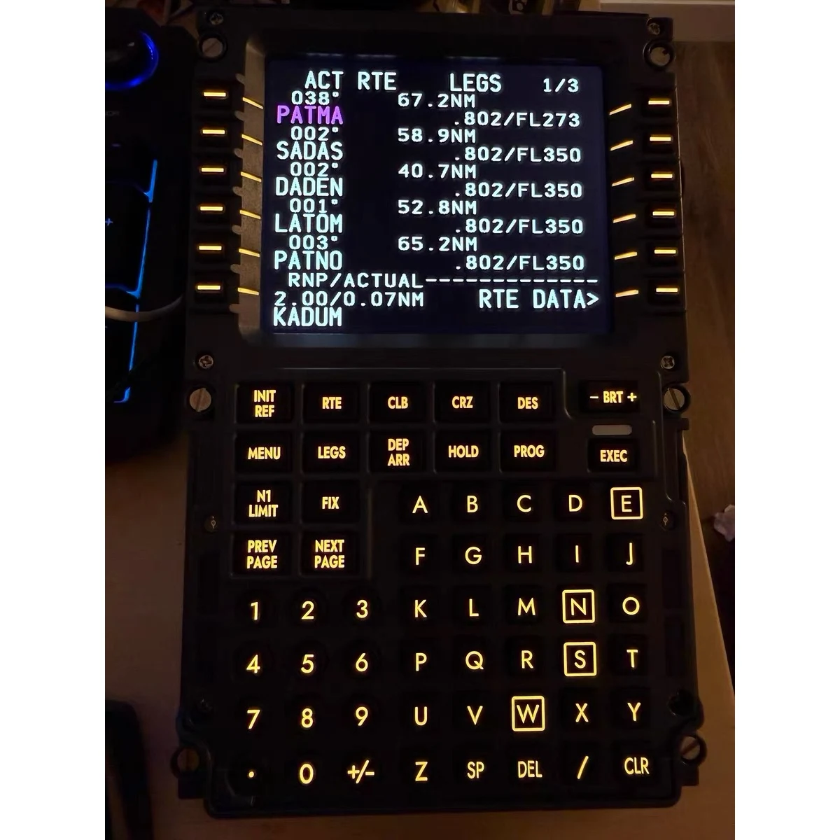WINWING Flight Simulator CDU PMDG Zibo Civil Aviation Control Panel Boeing 737 PFP 3N  for X-Plane MSFS