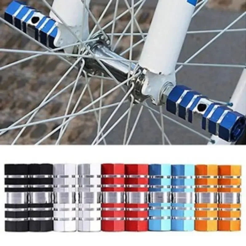 Basikal KID's Aluminum Alloy Bicycle Foot Pegs Front Rear Axle Footrest Stunt Pegs BMX / Lajak /Pemijak Kaki Belakang Model1