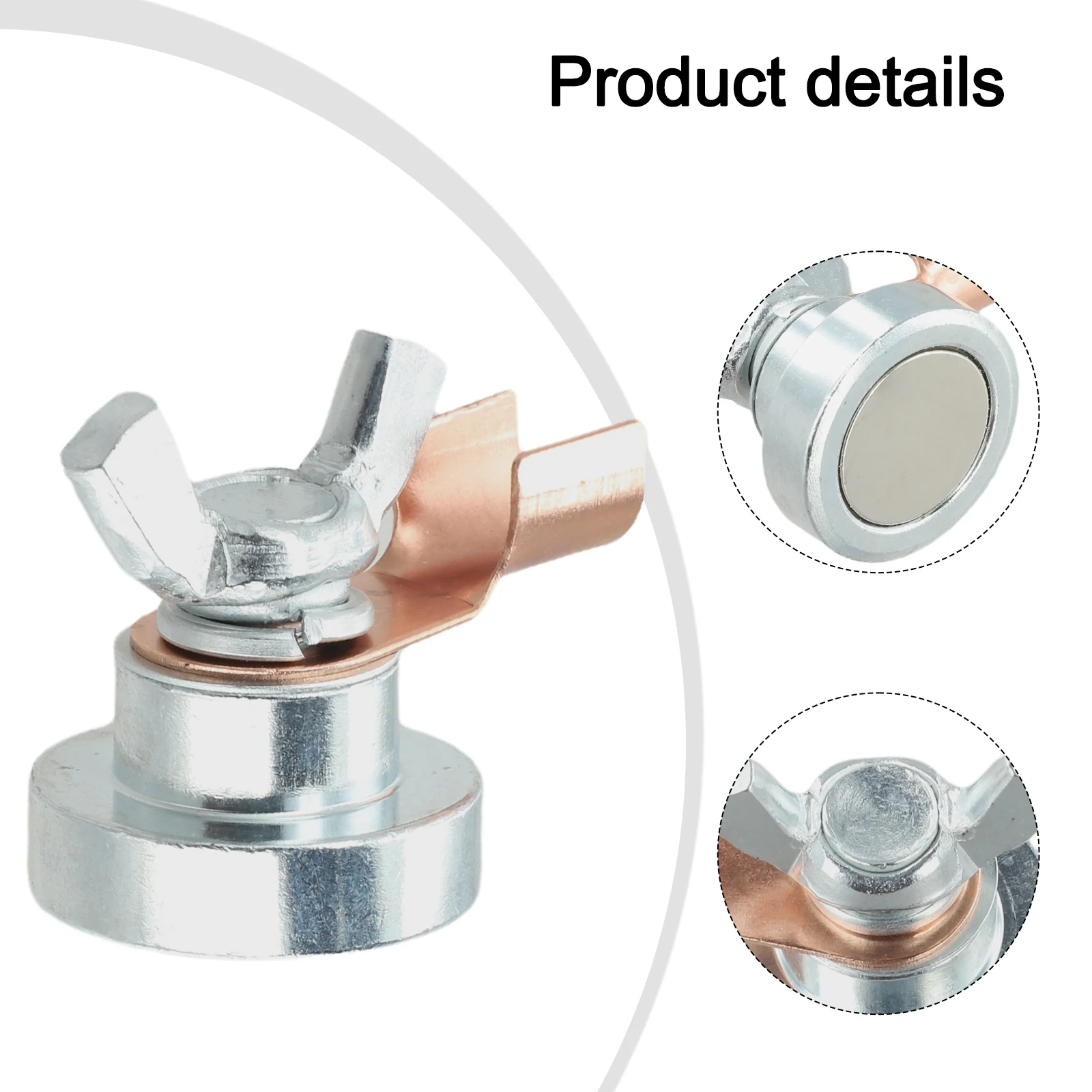 1/2 Pcs Magnetic Welding Ground Clamp Magnetic Welding Support Ground Clamp Tool Support For Electric Welding Ground