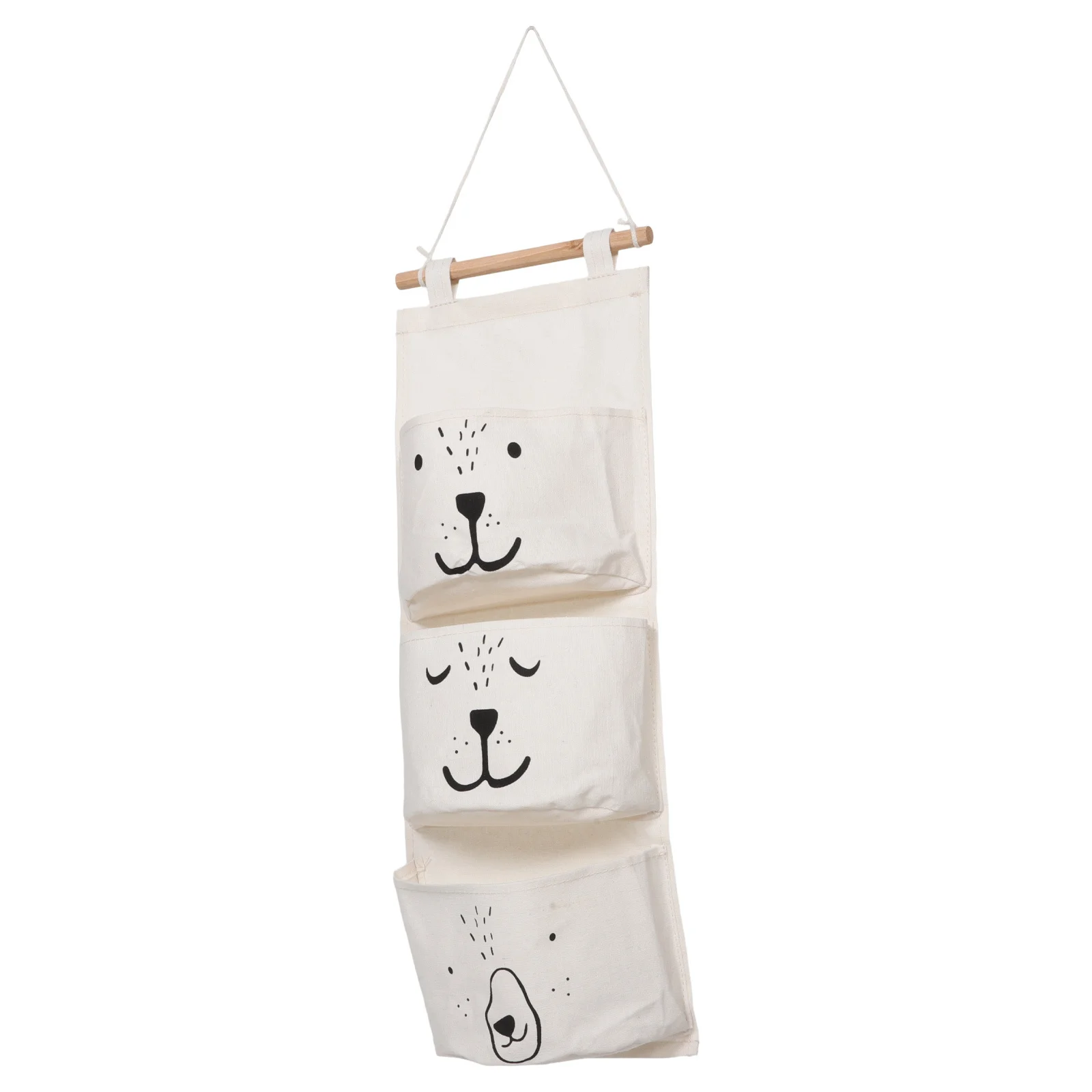 

Wall Hanging Storage Bag Cotton Linen Organizer Hanging Storage Room Space Saving Wall Mount Organizer Pockets for Bedroom