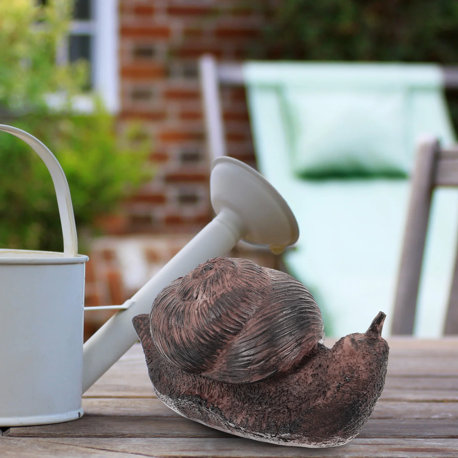 Simulated Stone Key Box Hider Outdoor Snail Storage Container Weather Proof Yard Decor Garden Accessory Solution Resin