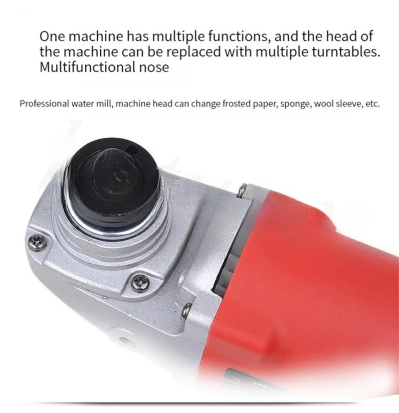 1400W Water Polishing Machine Water Milling Machine Hand Grinder Water Mill Marble Granite Wet Stone Polisher