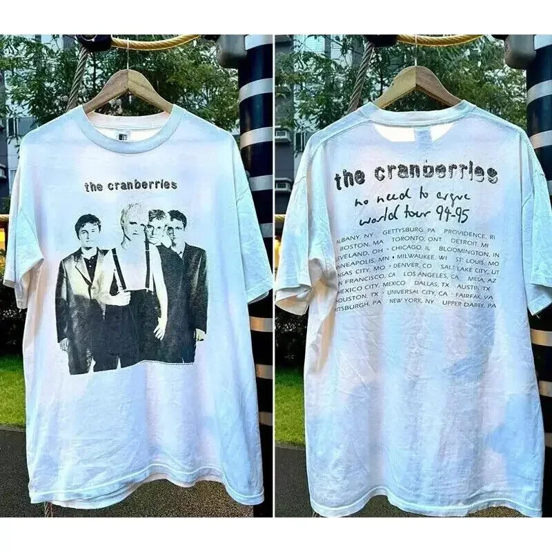 The Cranberries No Need To Argue World Tour 94-95 2 Side T shirt Reprint S-5XL