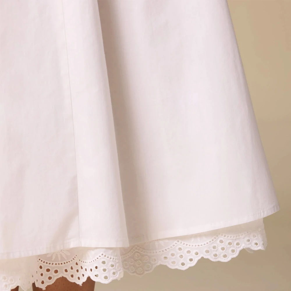 カスタマイズされたホワイトレーストリムホルターミディドレスAラインイブニングドレスフォーマルモダン絶妙な高品質プロムパーティガウン女性