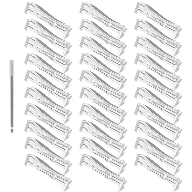 

Gutter Brackets 5 Inch Heavy Duty Rain Aluminum Alloy Gutter Mounting Brackets 30PCS 5.9 Inch Drill Bit Gutter Tools 1/4-inch