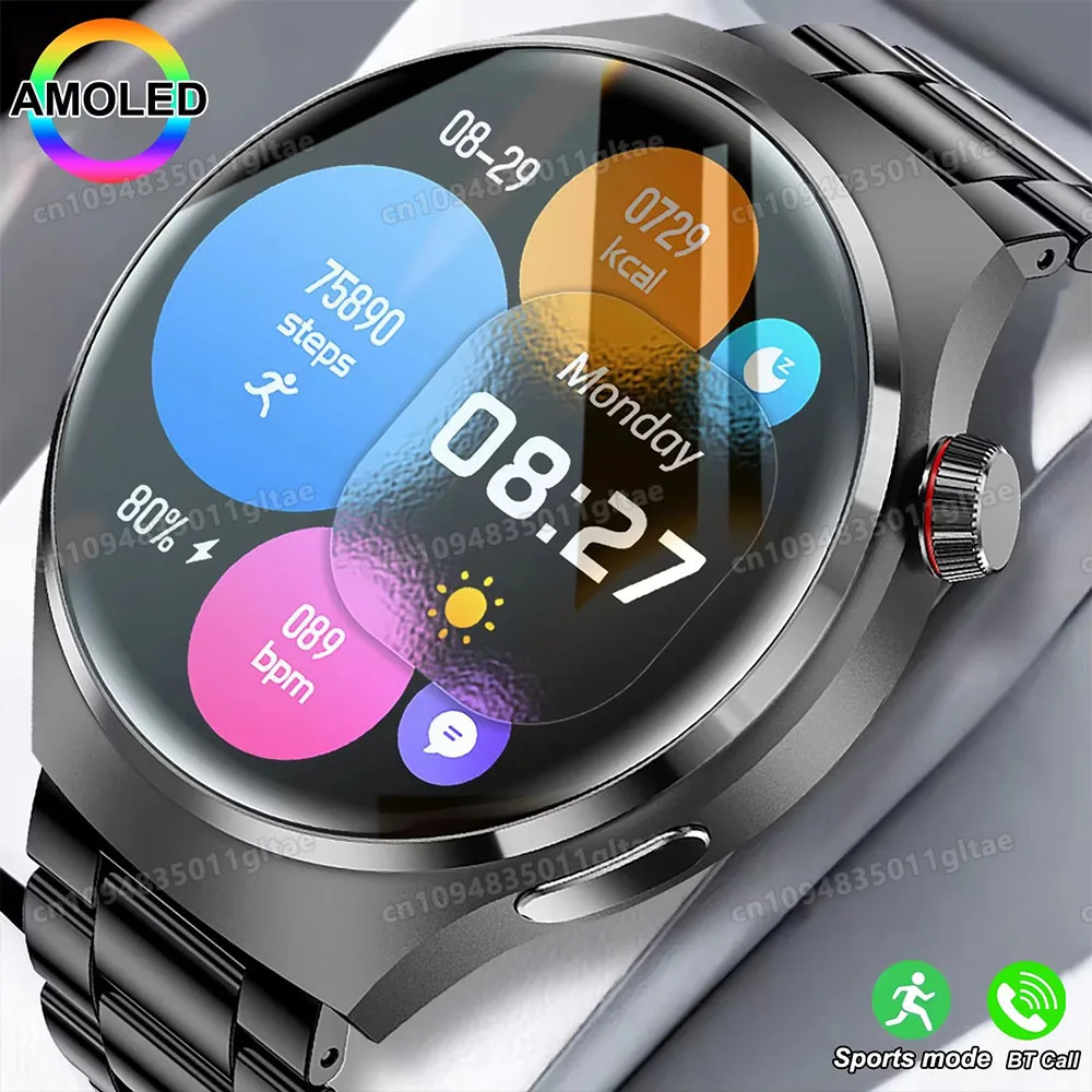 Smart Watch 5 Pro Men GPS Tracking 360*360 AMOLED HD BT Call ECG Blood Pressure Monitor 5ATM Waterproof  Sports Smartwatch HT30