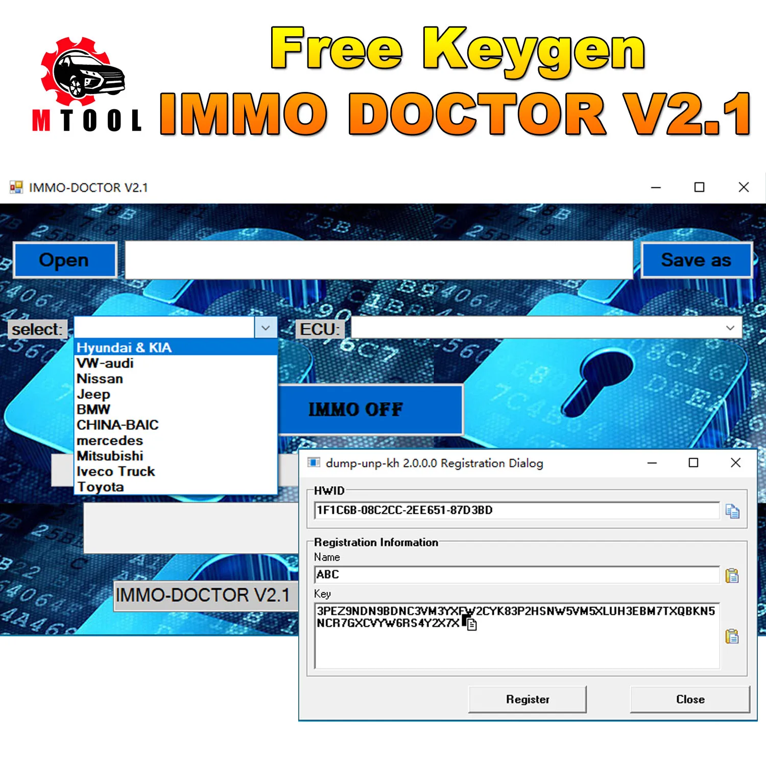 NEW IMMO DOCTOR V2.1 MULTI BRAND With FREE KEYGEN Immo Off ECU File Delete Software for SIM2K MT38 ME 17.9.2 17.9.8 MED17.9.8