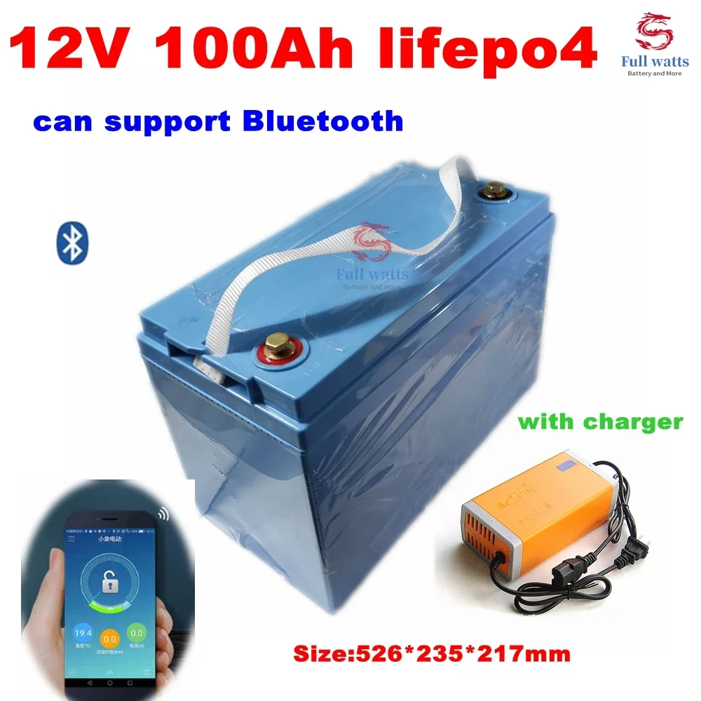 

24v 100Ah lithium ion battery with bluetooth BMS APP for Solar Golf Car lipo Battery for Forklift fork + 29.4v 10A Charger