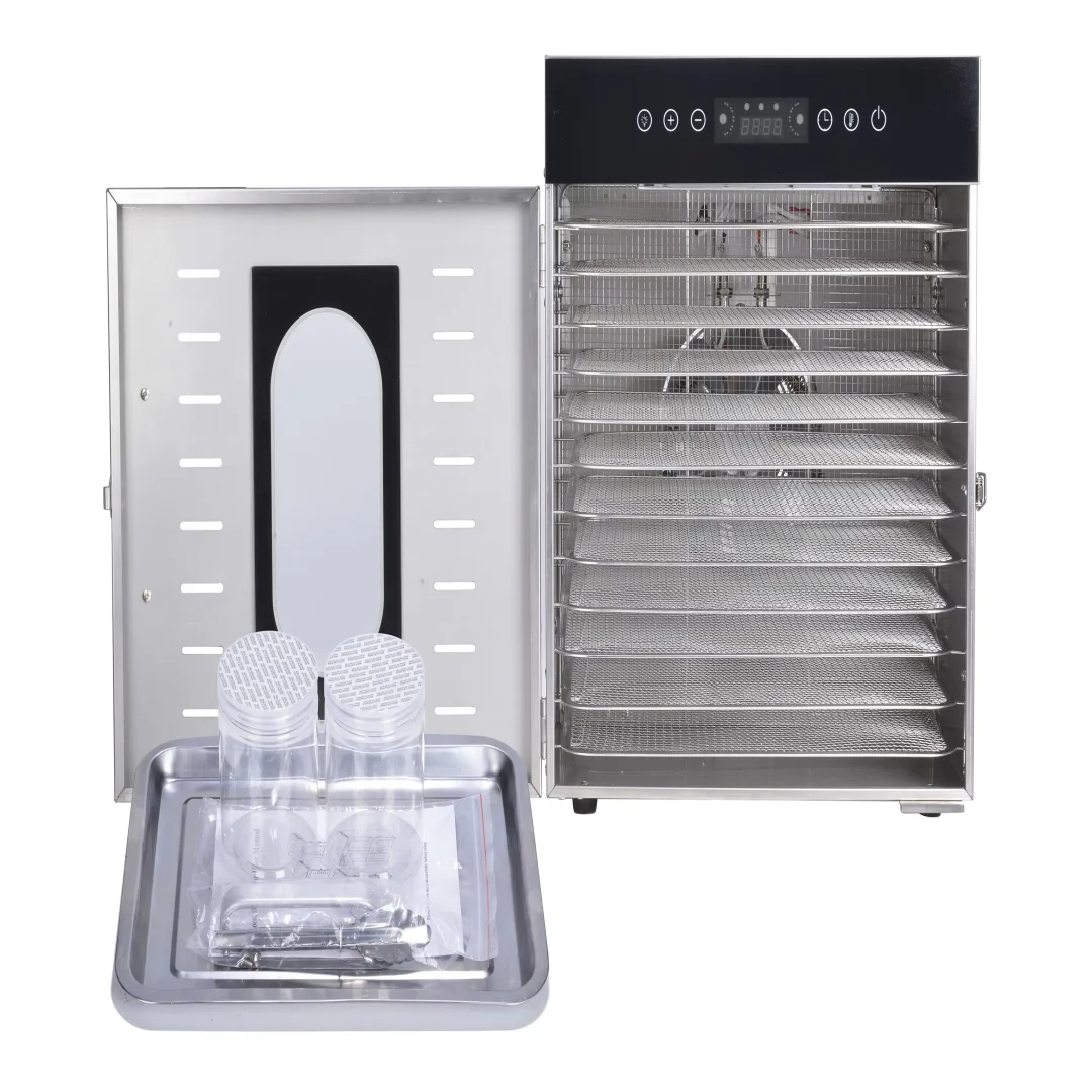 12-Layer Electric Dehydrator Stainless Steel Dewatering Drying Potatoes Mushrooms Pet Food Fruit Vegetables Other