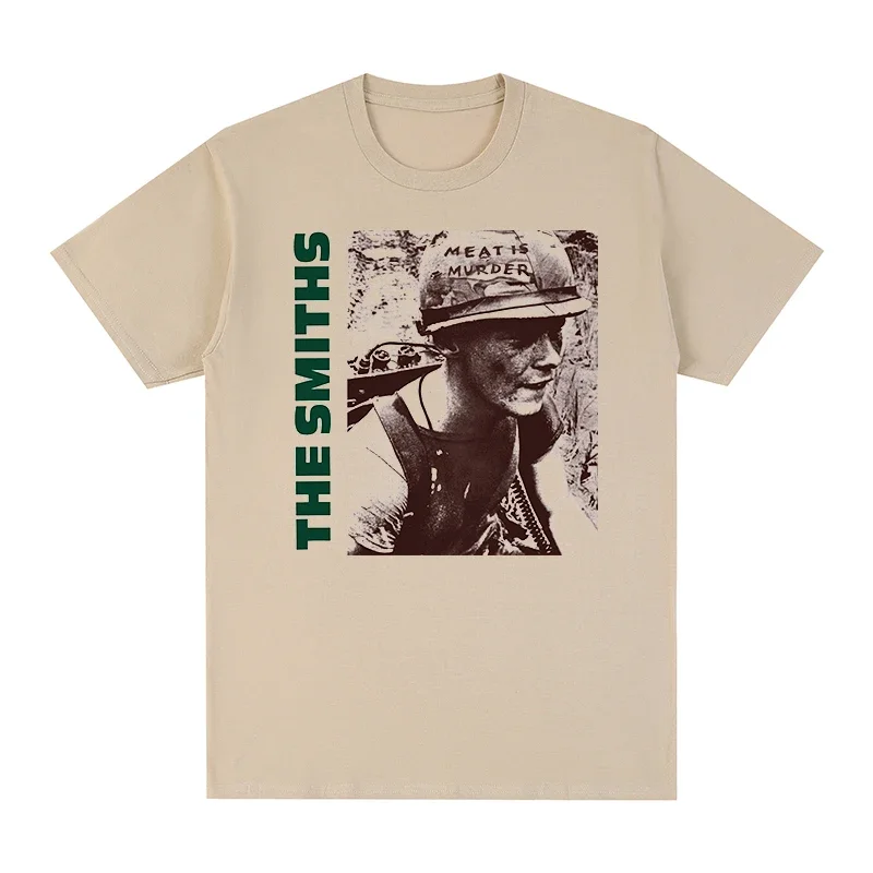 T-shirt vintage en coton pour hommes et femmes, The Smiths, Meat Is Murder, Morrissey, Marr, Punk Rock Band, New volatilité, 198