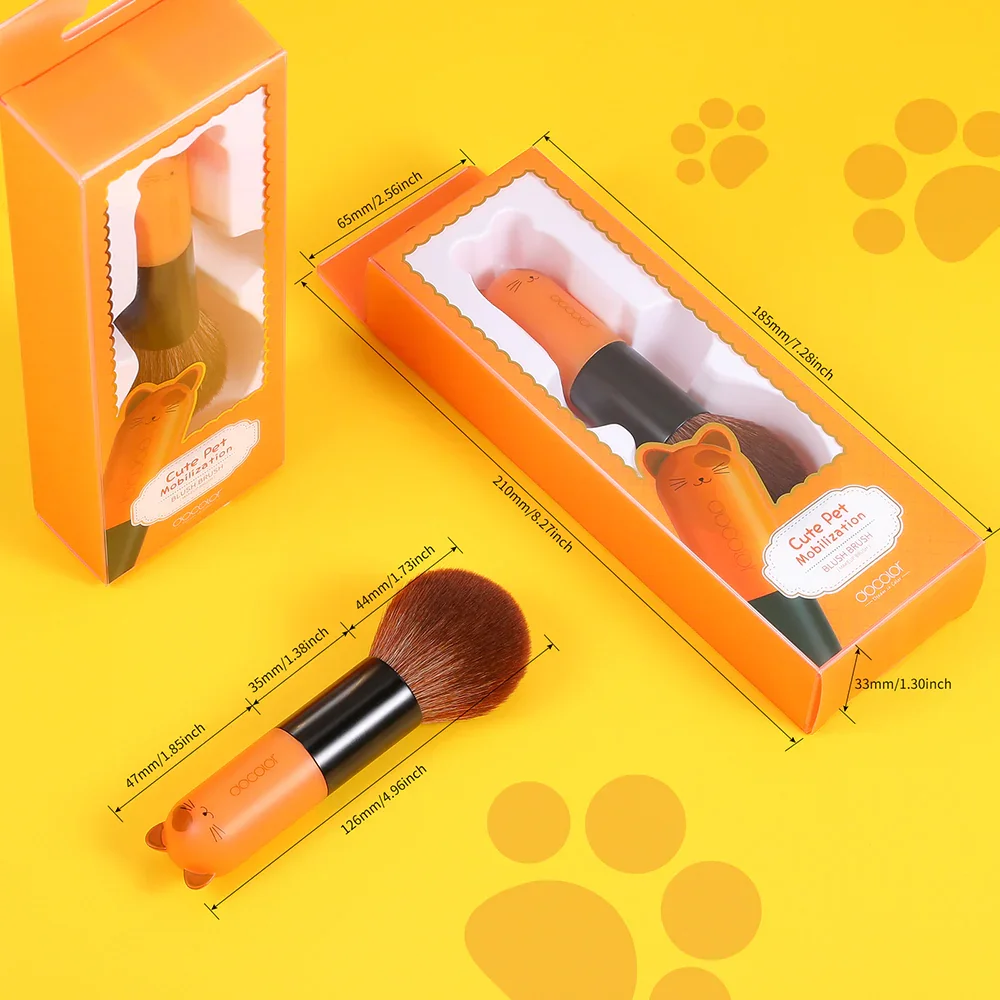 Docolor Blush Brush Makeup Cute Pet Loose Powder Face Foundation Highlighter Professional Cosmetics Soft Hair Cosmetic Tools