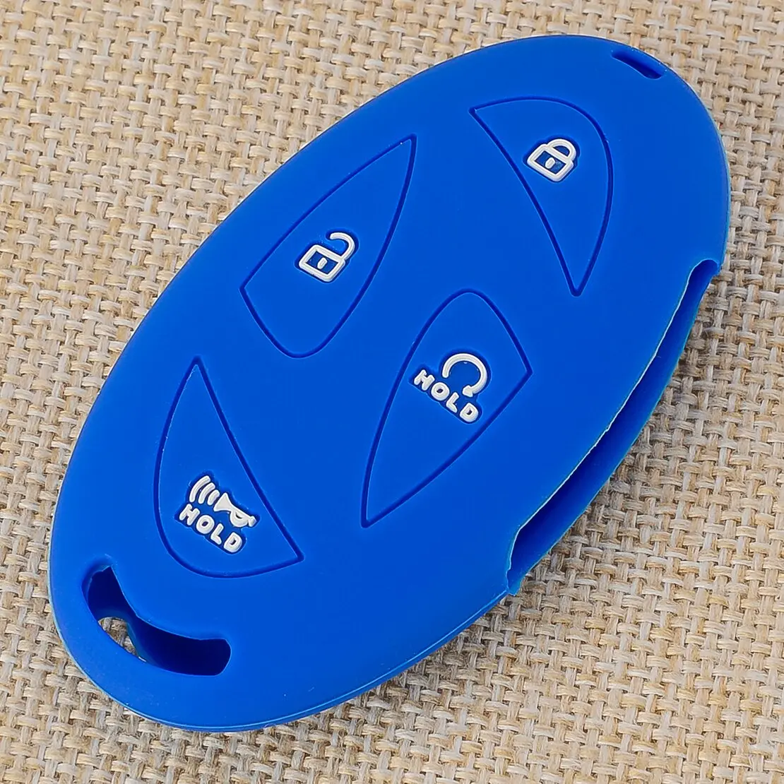 

Синий силиконовый чехол для дистанционного брелока с 4 кнопками, подходит для Hyundai Elantra Tucson Ioniq