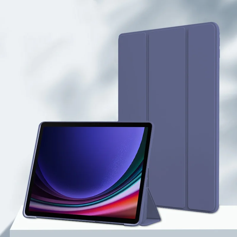 For Samsung Galaxy Tab S10 FE Case 10.9 inch Tri-Folding Soft Silicone Tablet Cover for Galaxy Tab S10FE S9 FE SM-X520 SM-X510