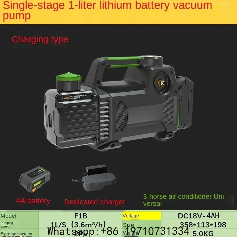 2F2R Vacuum Pump R32 Refrigerant Copper Tube Evacuated Rapid Vacuum Pump Installed