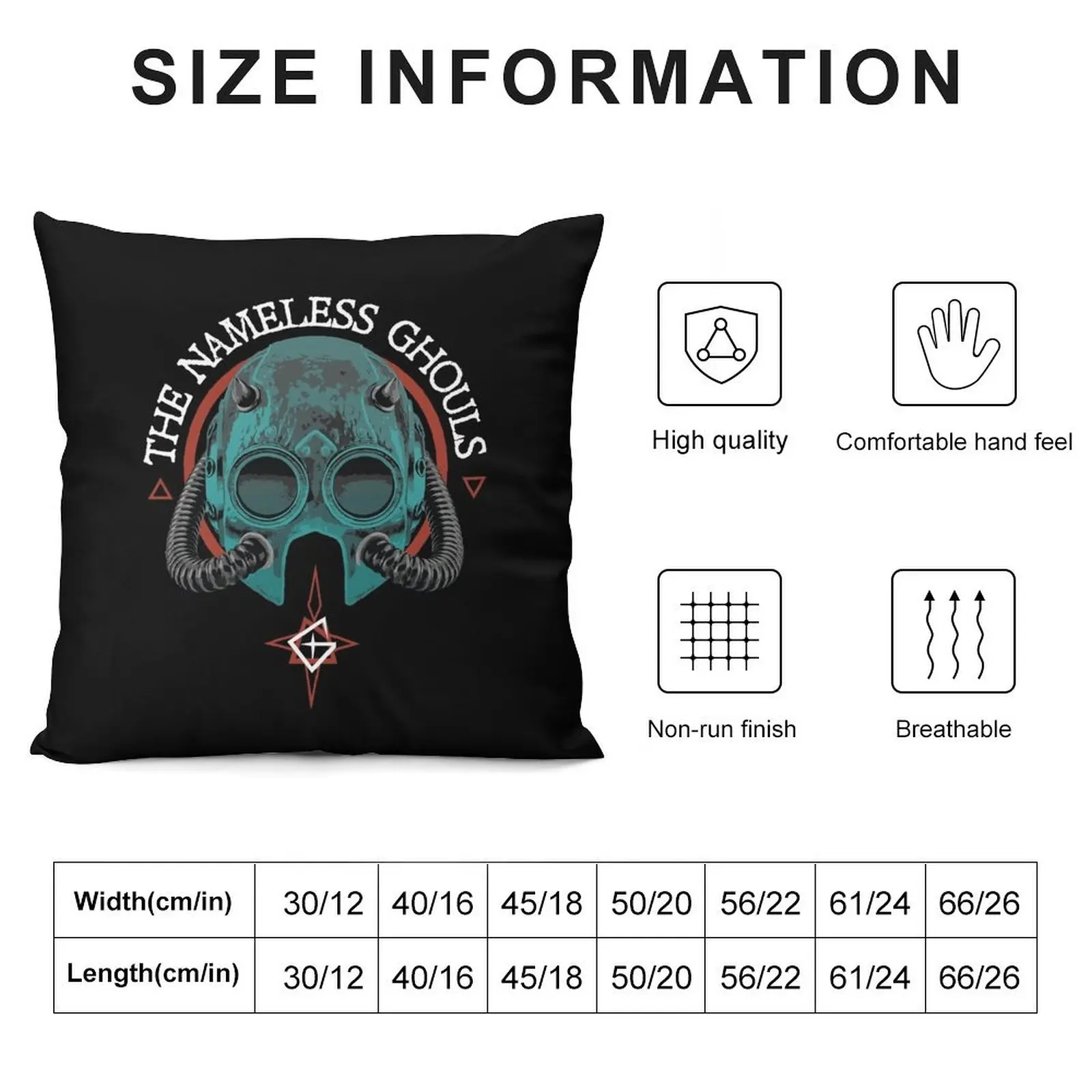 Ghost band Impera nameless ghouls mask Throw Pillow Rectangular Cushion Cover pillow