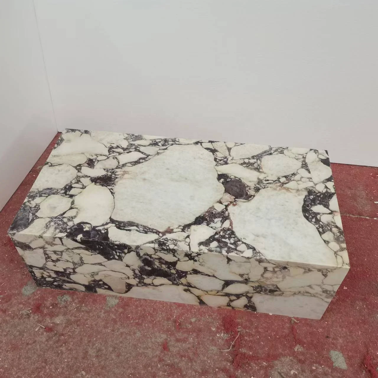 Stainless Steel Gold Marble Center Coffee Table