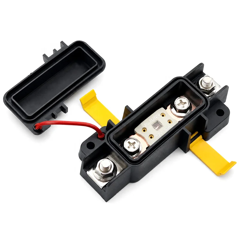 

Blue Sea 7721 Waterproof IP54 1 Way Fuse Box Mega AMG ANM Blade 12-32V DC Circuit Block With Cover for Car Marine Boat RV
