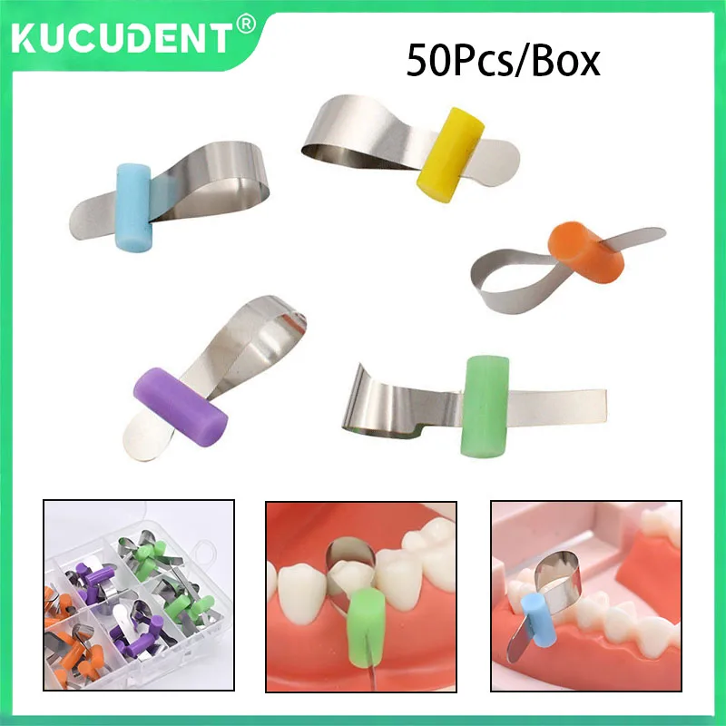 

50 шт. стоматологический формовочный лист, секционный контурный металлический матричный материал, стоматологическая матрица, бефиксирующая автоматическая система с шкафчиком